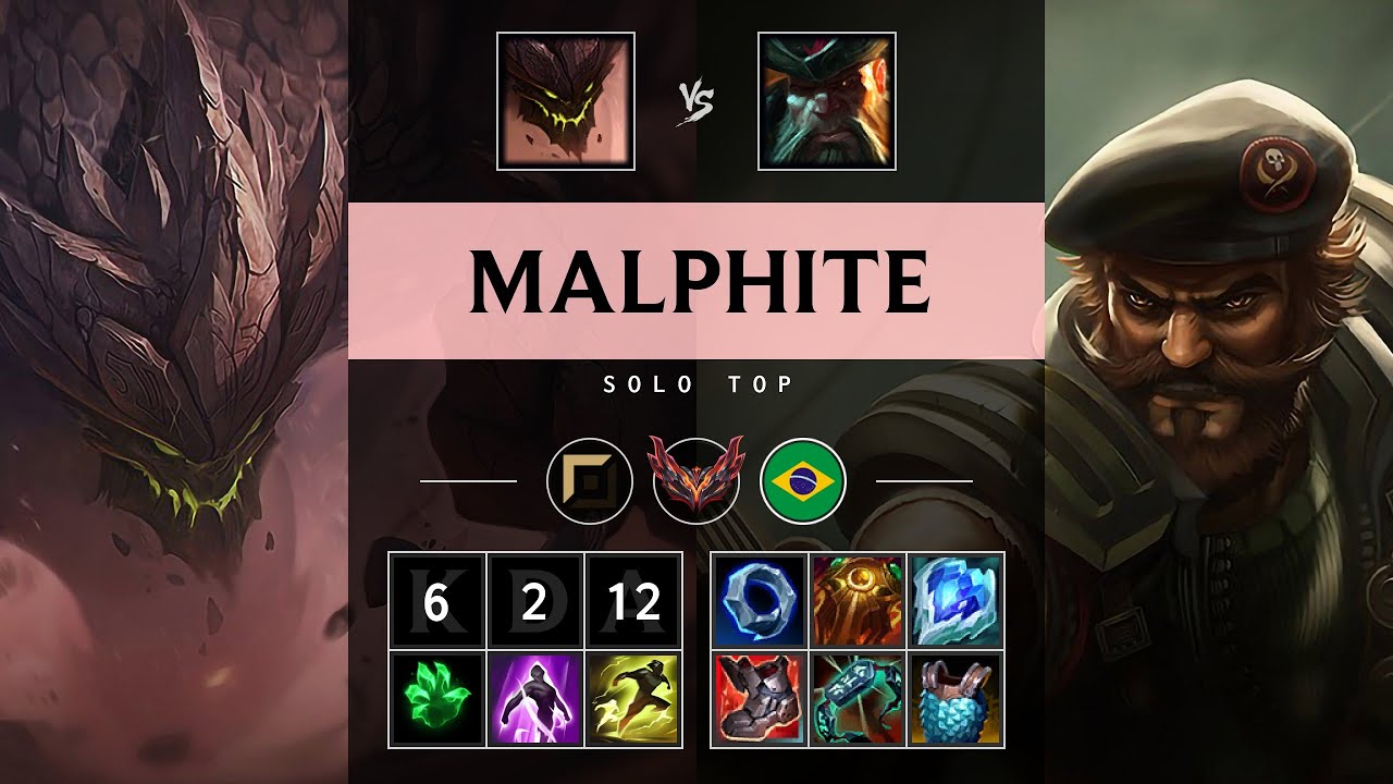Malphite Top vs Gangplank - BR Grandmaster Patch 25.18