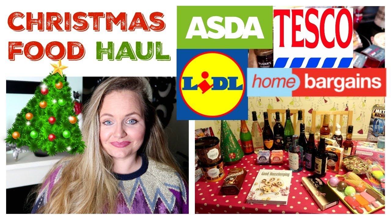 CHRISTMAS FOOD SHOP / FESTIVE GROCERY HAUL / TOYS/ Tesco, Lidl, Asda, Home Bargains ,Poundland