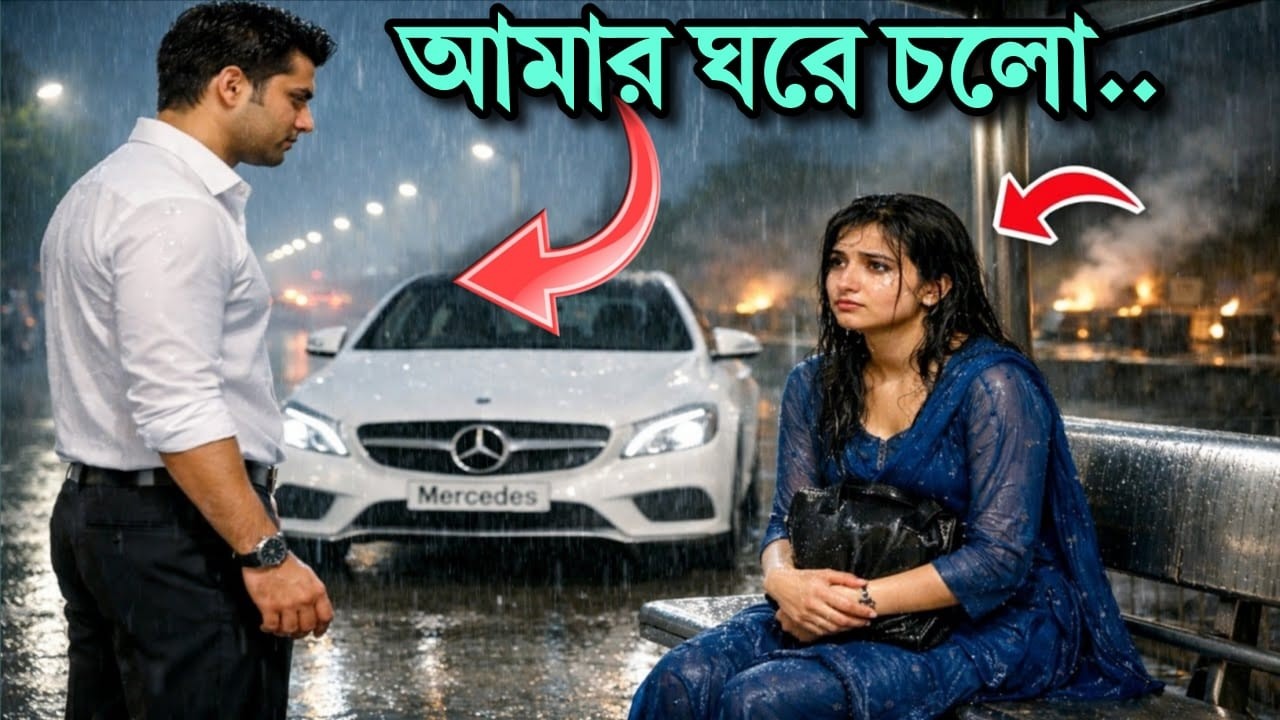 গৃহহীন মেয়েটিকে ছেলেটি বলল— 