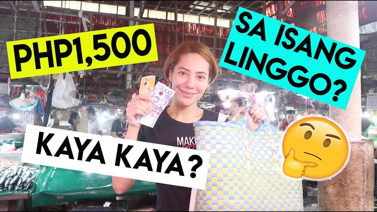Php1,500 PALENGKE SHOPPING CHALLENGE GOOD FOR 1 WEEK! MAY MARARATING KAYA?  | Nina Rayos 💋