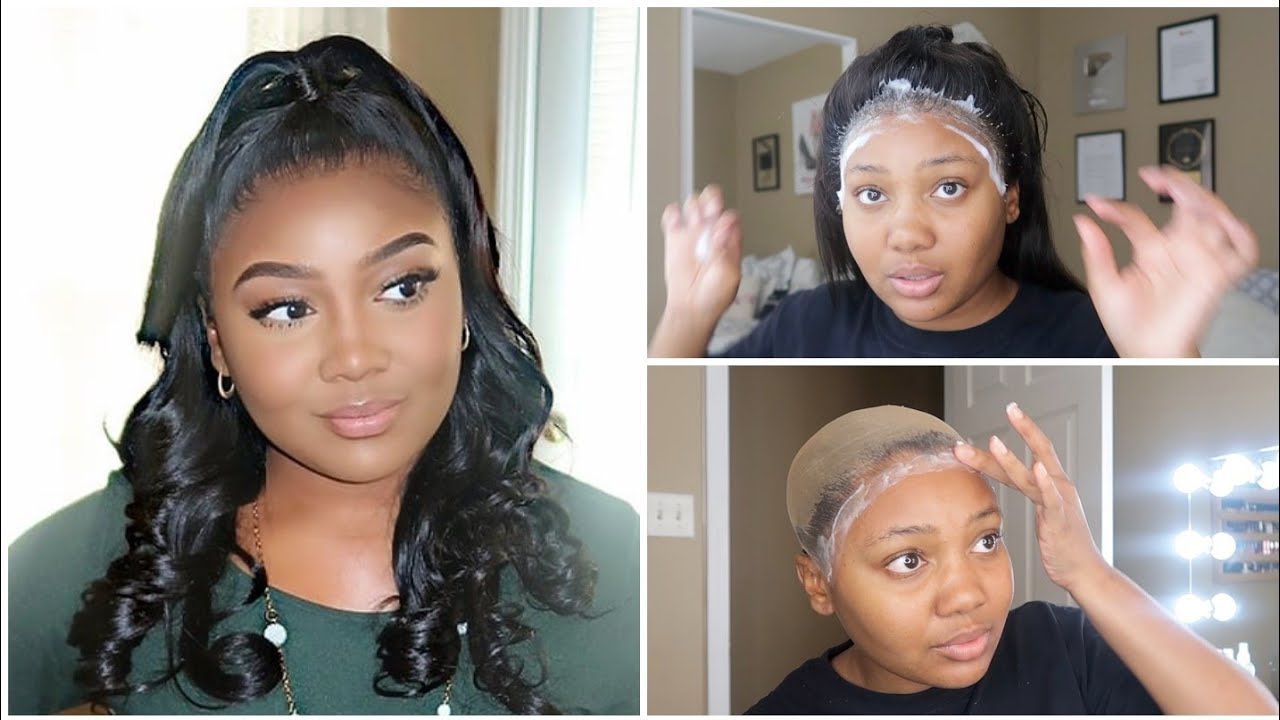 HALF UP HALF DOWN Tutorial...the struggle is real + CASUAL OUTFIT | WowAfrican Wig