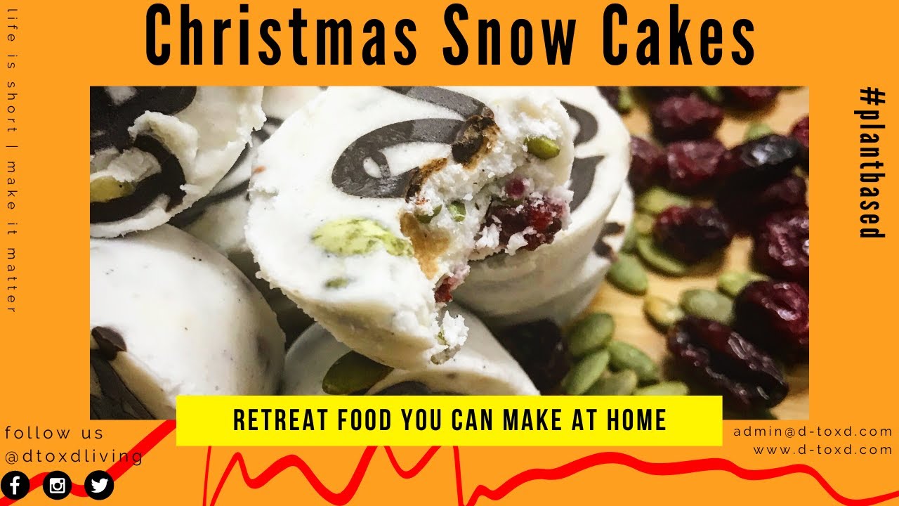Christmas Snow Cakes | FUEL | #plantbased