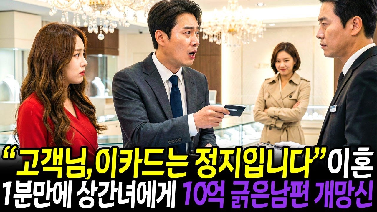 남편이 상간녀에게 10억 긁는 순간 매니저 한마디 