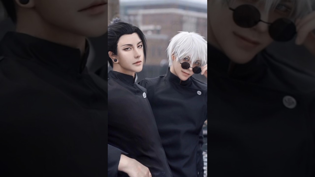 Duo apa nih?|| Gojo x Geto cosplay #anime #husbu #cosplay #jujutsukaisen #shortanime #suguru #satoru