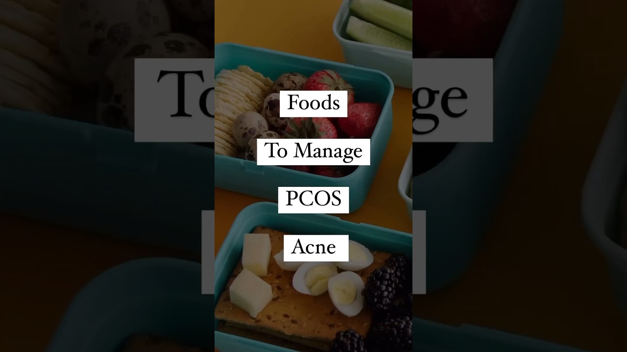 Skincare foods - Manage your PCOS skin problems #acnefreeskin #acnetreatment #acne #pcosdiet #pcos