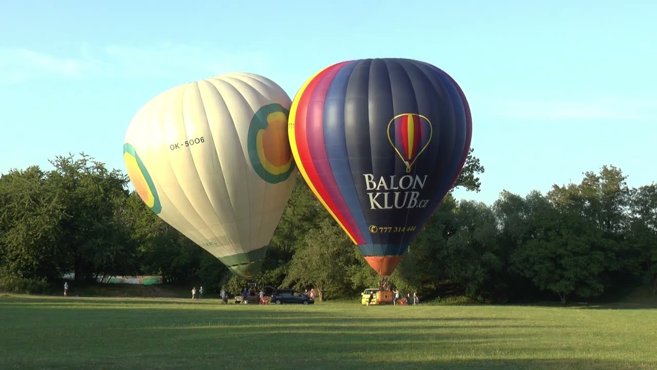 Balóny nad Chrudimi 2022 -  zkušební let - Plochá dráha Chrudim 28.7.2022