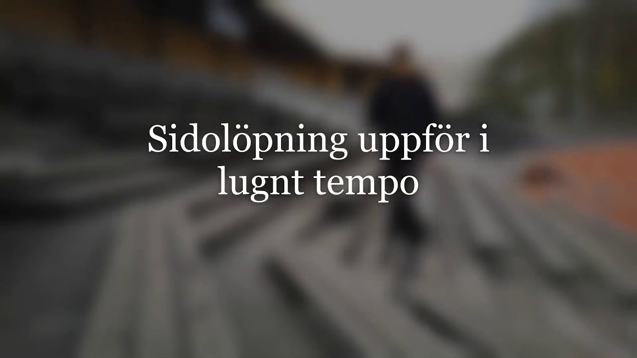Trapptr&auml;ning Niv&aring; 2   Sidol&ouml;pning i lugnt tempo