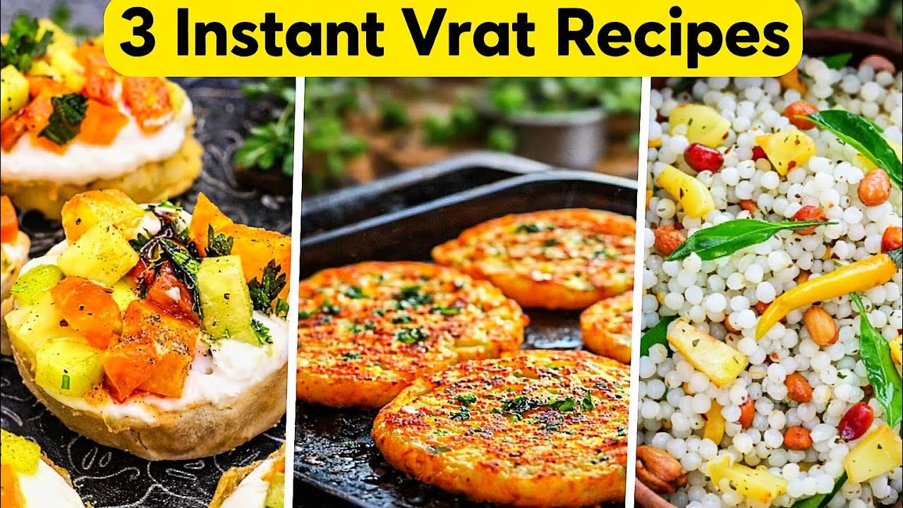 3 Navratri Recipes | Indian Fasting Recipes | Vrat ki Recipes | Satvik Recipes
