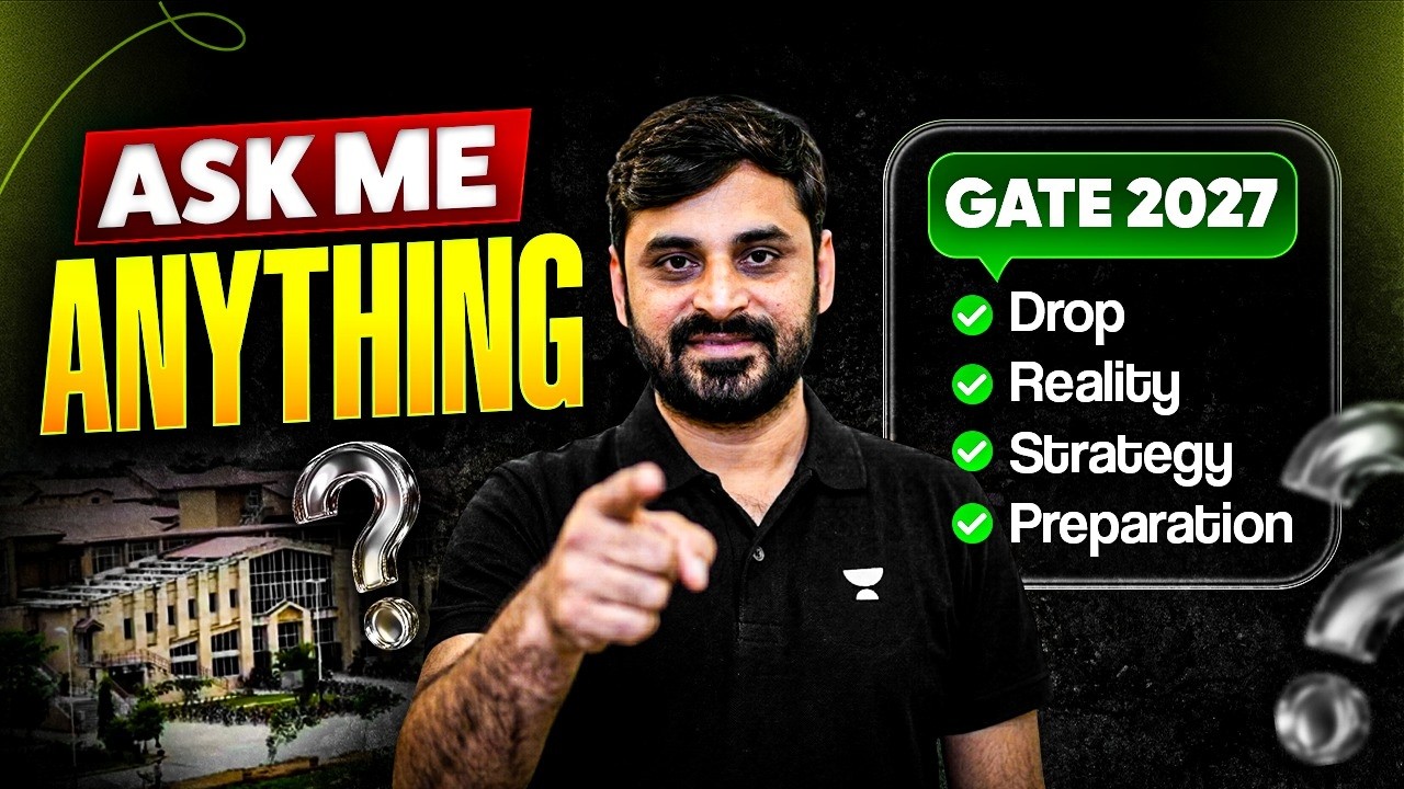 ASK ME ANYTHING  GATE 2027 | Drop or Not? Strategy, Reality & Preparation by Ankit Doyla Sir