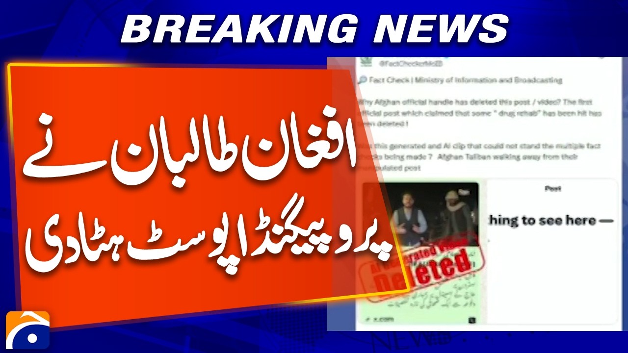 Breaking: Afghan Taliban Remove Controversial Post — Why?