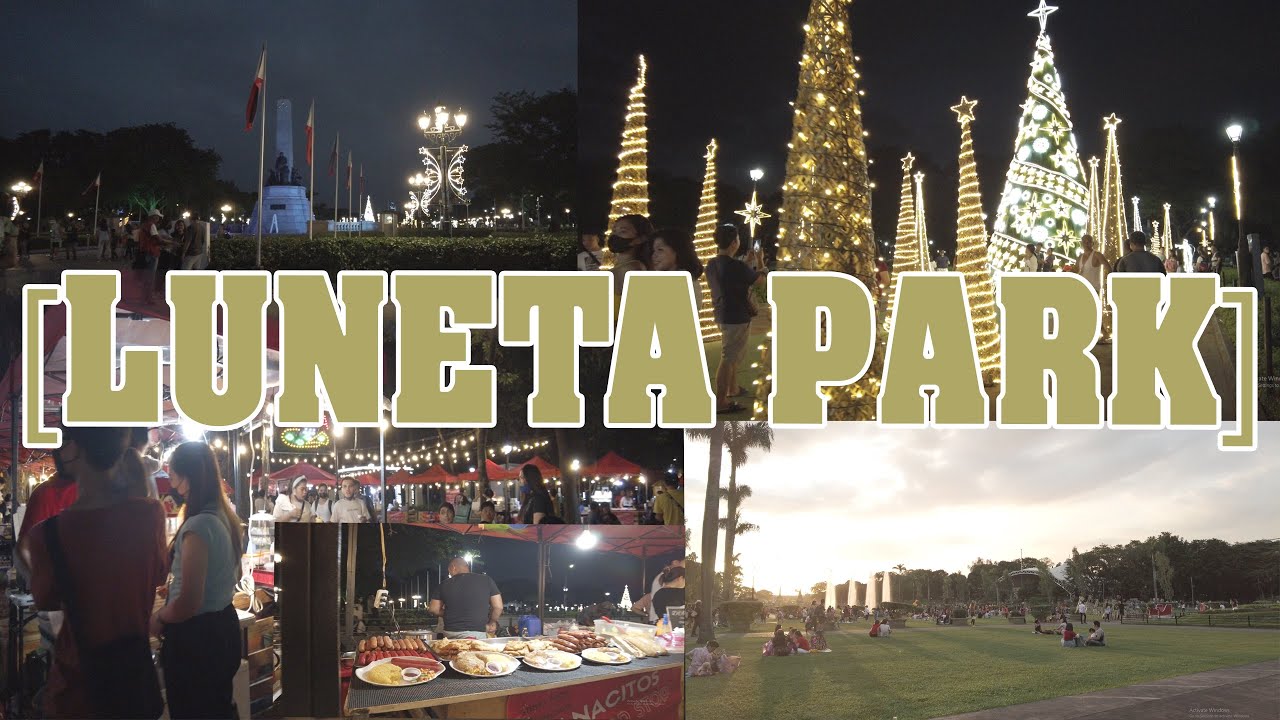 [4K] THE LUNETA PARK MANILA, PHILIPPINES