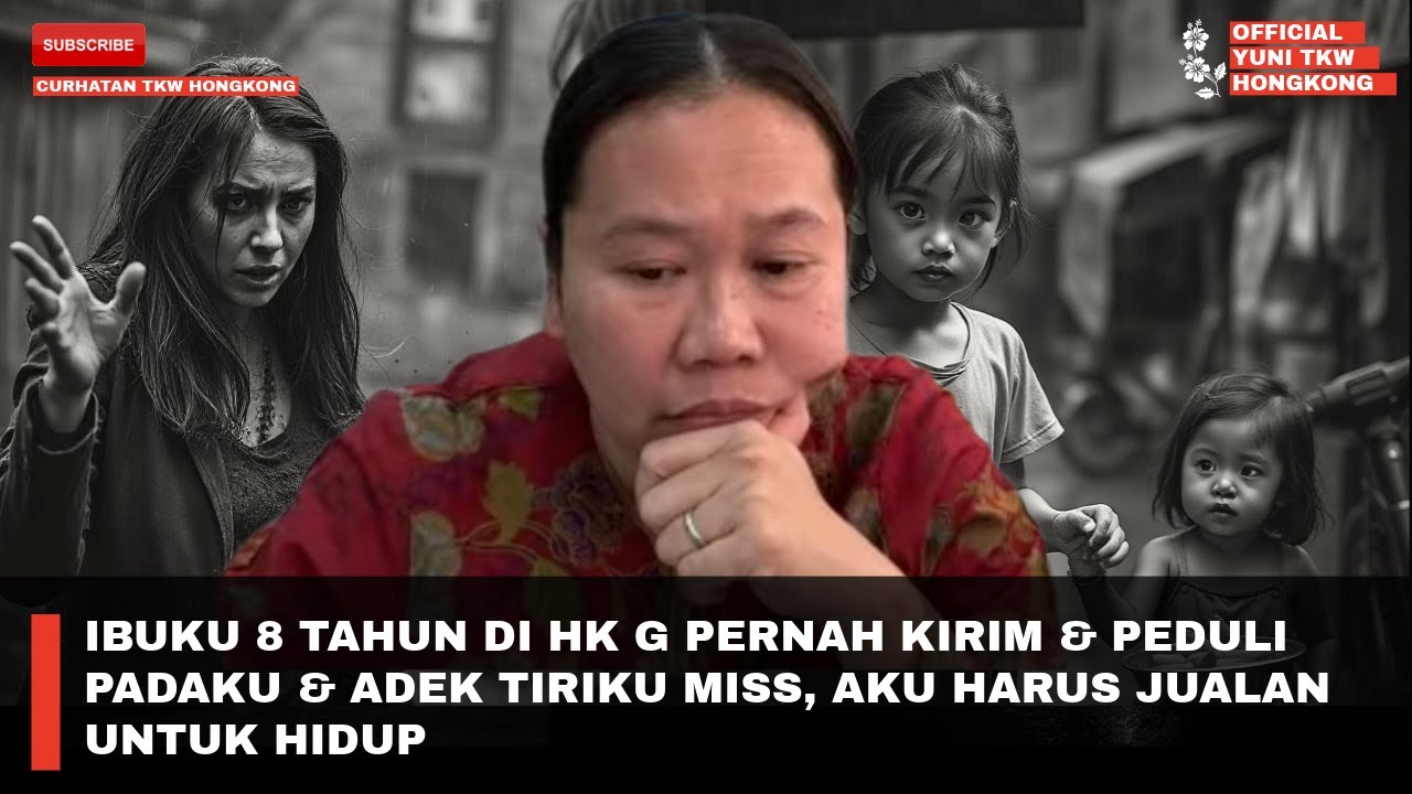 IBUKU 8 TAHUN DI HK G PERNAH KIRIM & PEDULI PADAKU & ADEK TIRIKU MISS, AKU HARUS JUALAN UNTUK HIDUP 