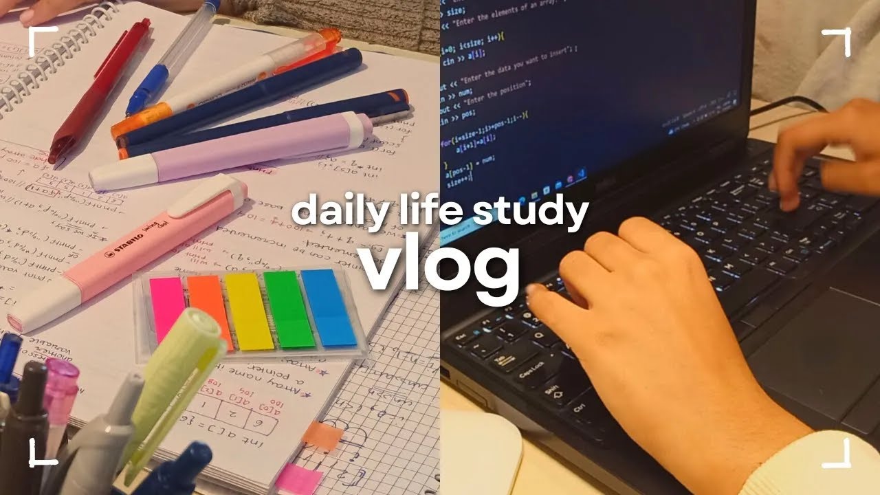 Daily life study vlog | easygoing days while preparing for college 🐳