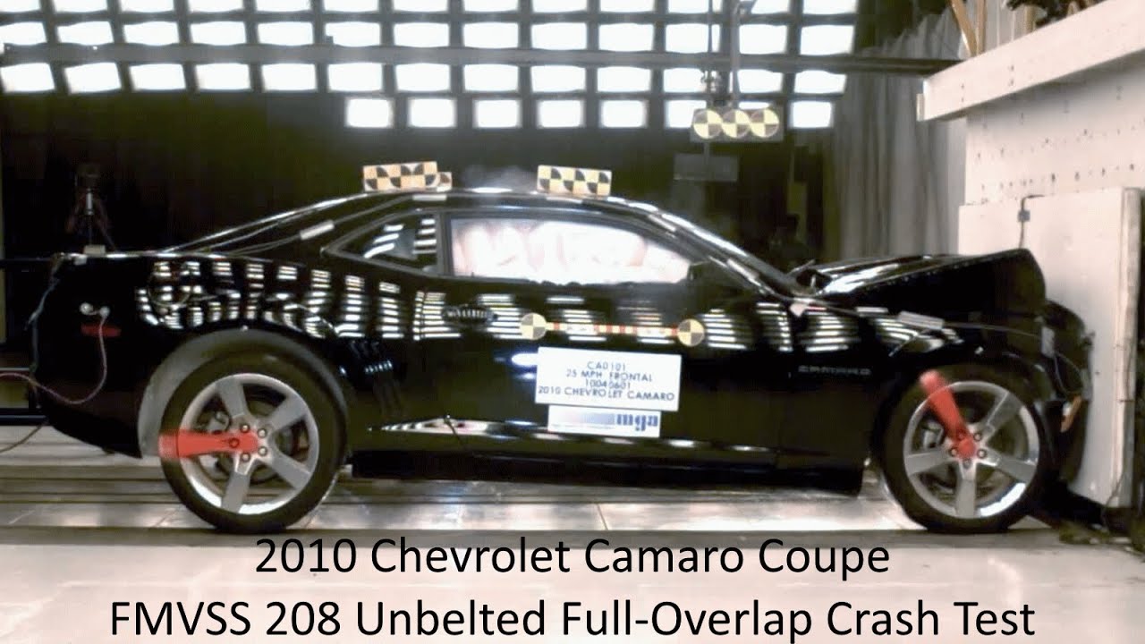 2010-2015 Chevrolet Camaro Coupe FMVSS 208 Unbelted Full-Overlap Crash Test