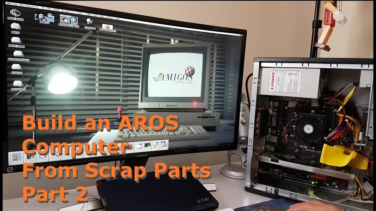 Build an Aros based Amiga computer from scrap parts Part 2