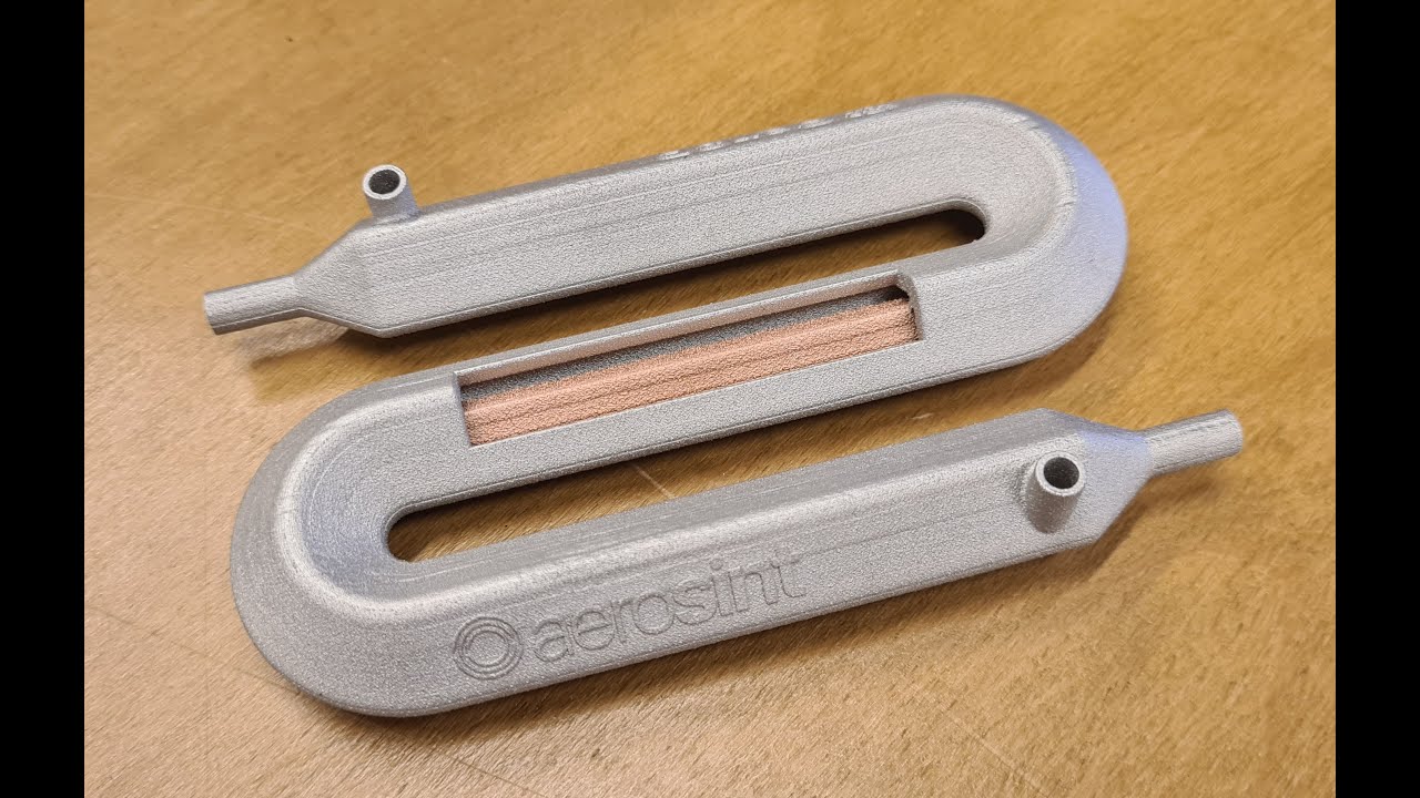 3D printed multimetal heat exchanger by Aerosint