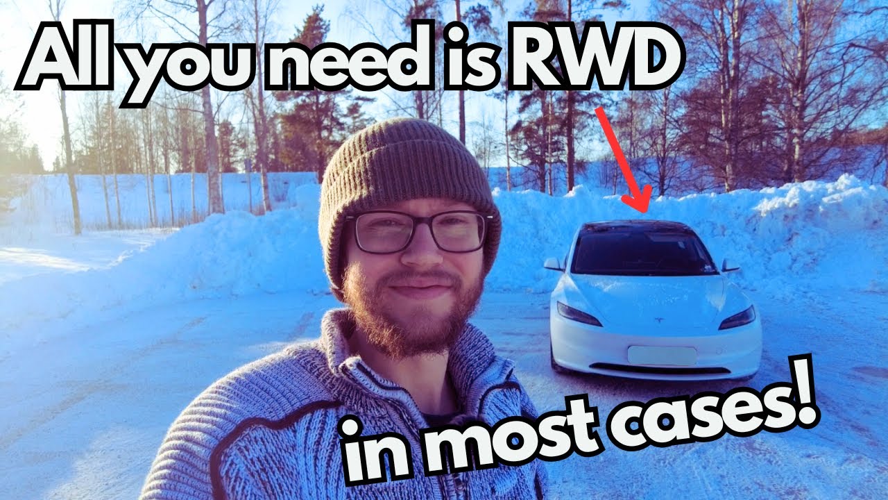Tesla Model 3 RWD против AWD: почему заднего привода достаточно для зимней езды!