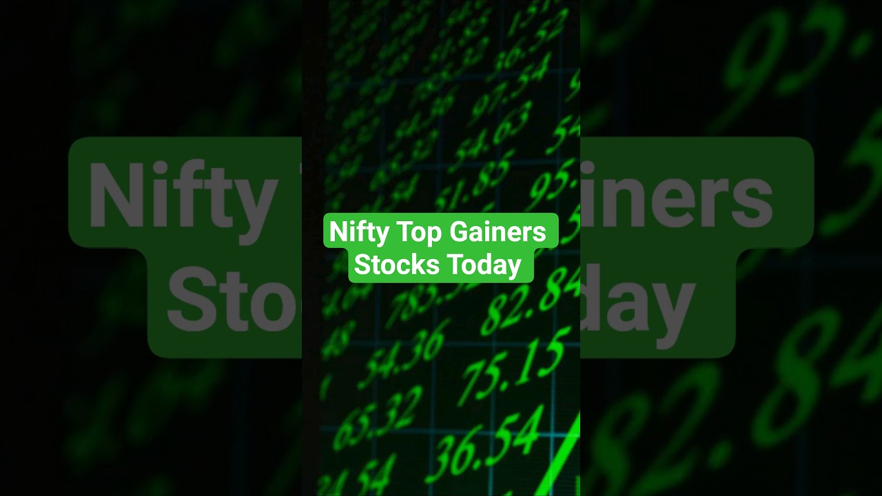 Nifty Top Gainers Stocks Today #nifty #stocks #stockmarketindia #shorts