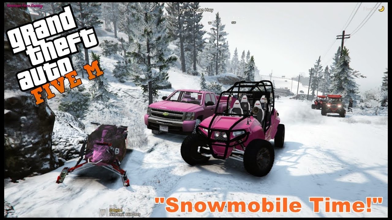 GTA 5 ROLEPLAY - SNOWMOBILE MADNESS!! - EP. 97 - CIV