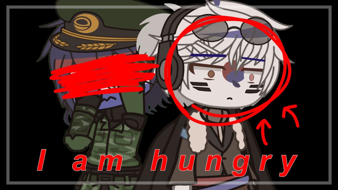 I am hungry. || countryhumans x gacha club || North Korea,South Korea