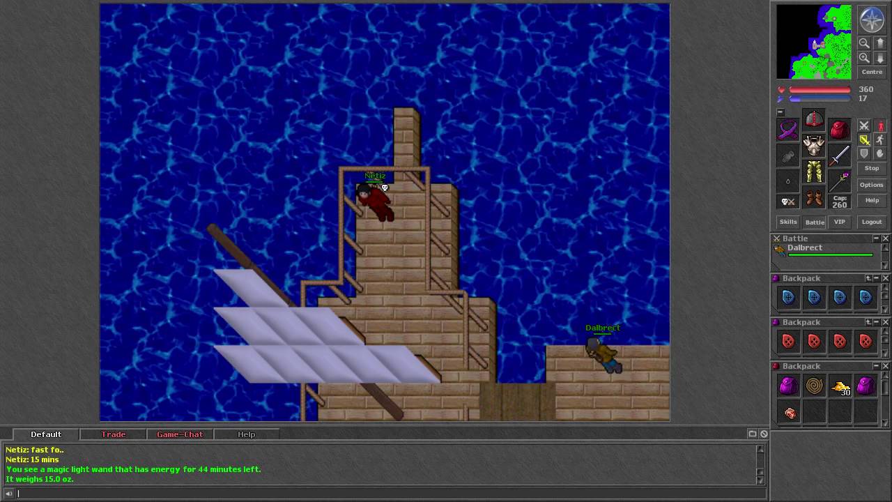 Tibia [7.4] Level 20 knight PK (skip second half of video)