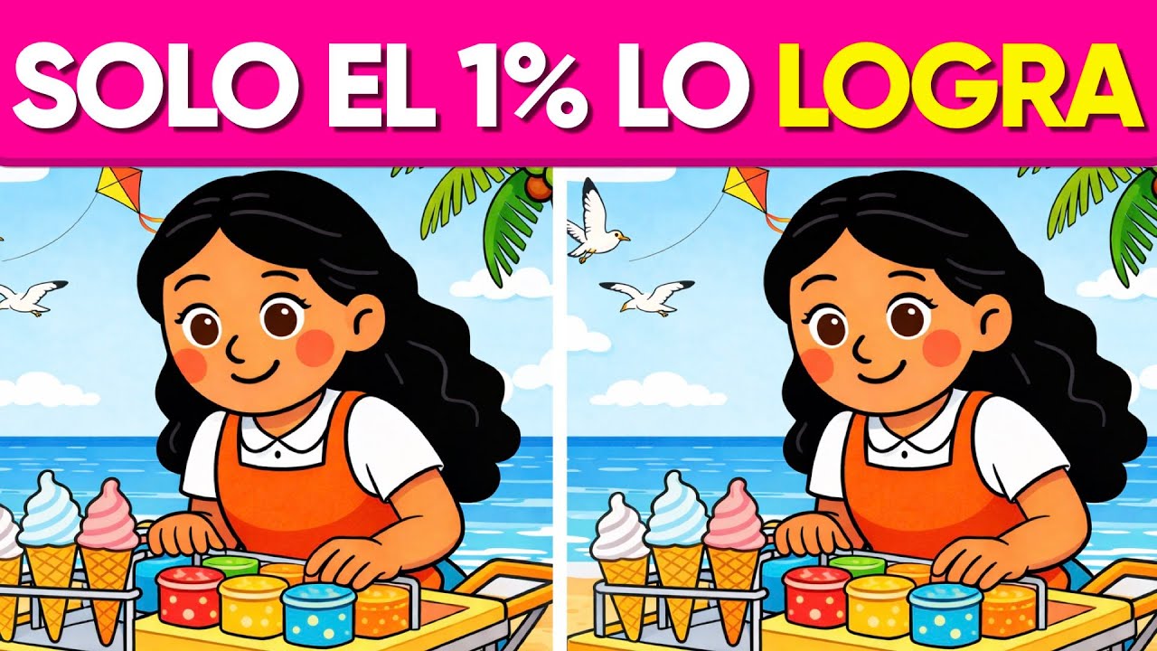 ¿Eres un Genio en la Observación? 🌊☀️⛱️  SPOT THE DIFFERENCES 🧠❄️ MENTAL QUIZ