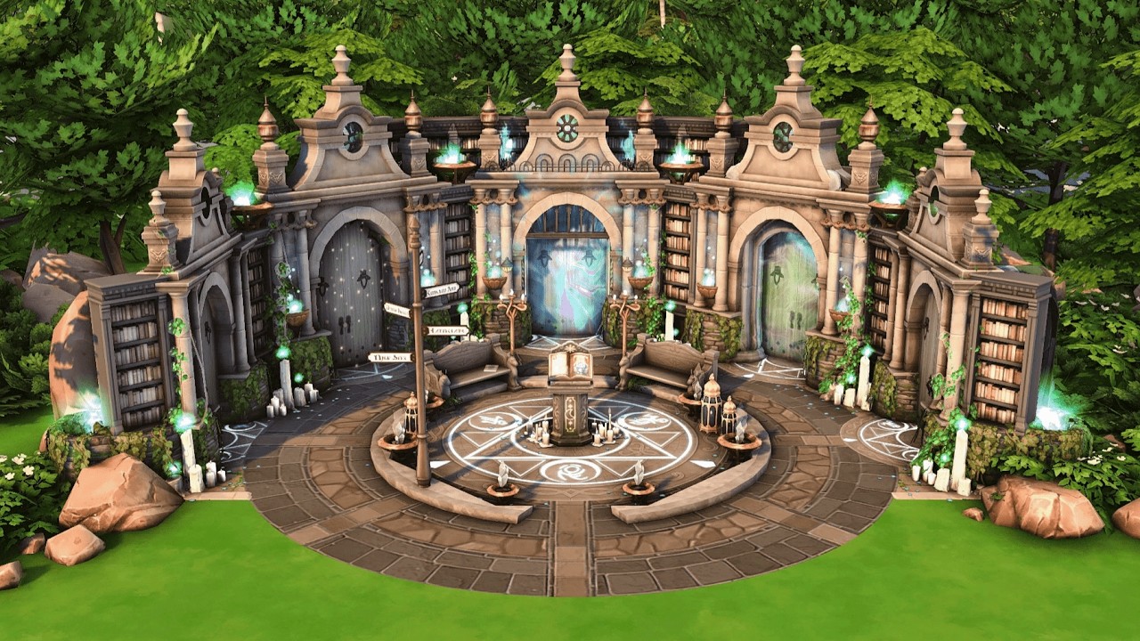 I Built a WORKING Portal Chamber to ALL HIDDEN WORLDS in The Sims 4 feat. @Simproved & @sunnysimsie