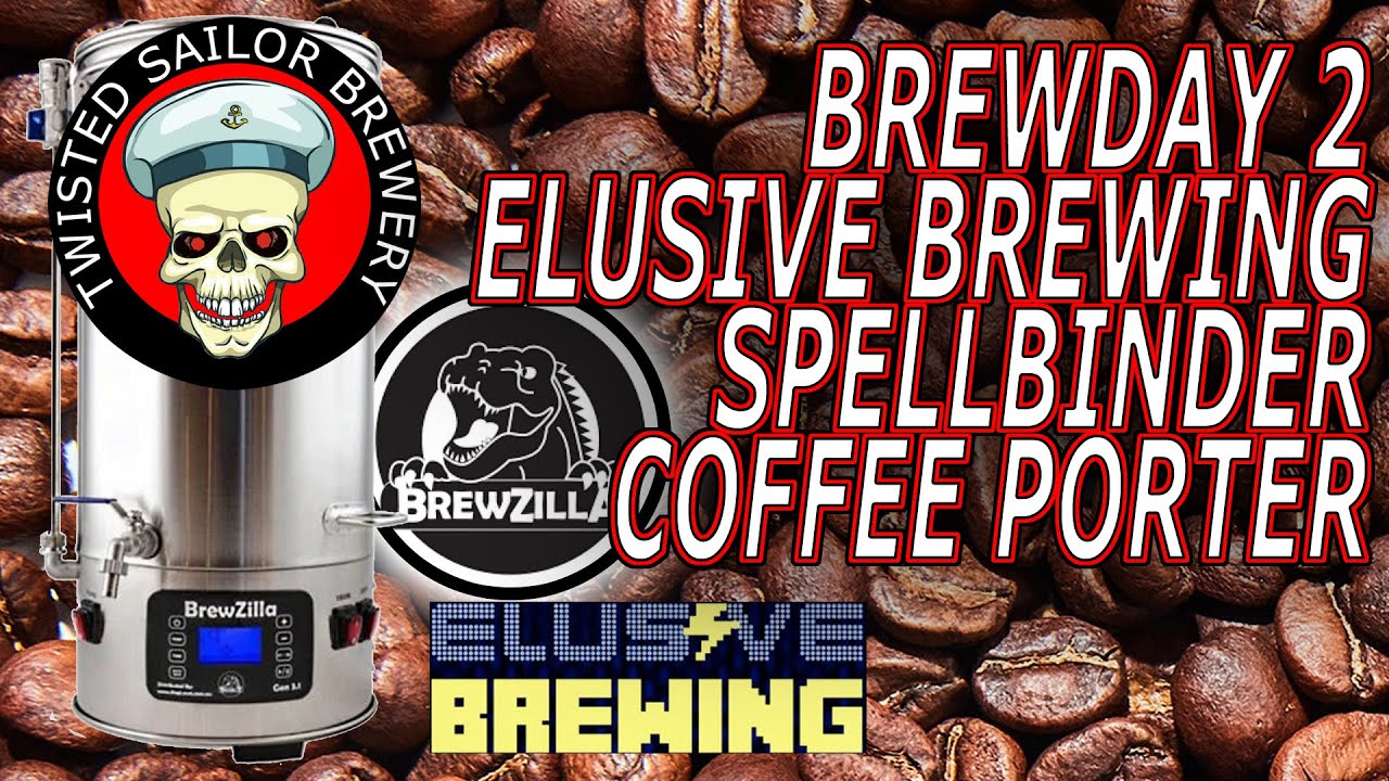 Spellbinding! Elusive Brewing's Coffee Porter Magic All-Grain Glory with Malt Miller and Brewzilla!