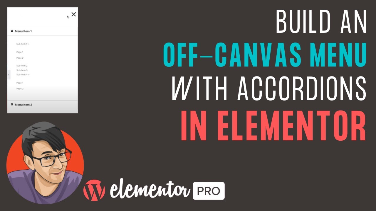 Off-Canvas Menu with Pop-Ups and Accordions in Elementor