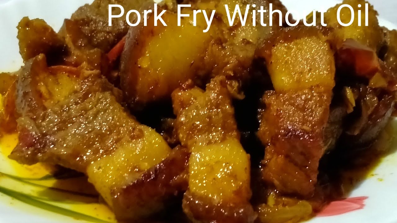 Pork Fry || Pork Fry Without Oil || Pork Dry Fry Recipe
