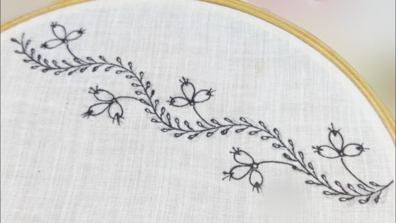 Fancy Border Embroidery Design | Hand Embroidery Work