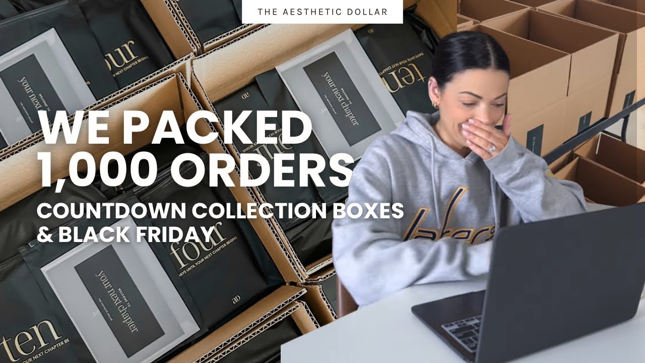 We Packed Over 1,000 Orders in December ☕️📦 Packing Countdown Boxes + Black Friday Orders | No. 61