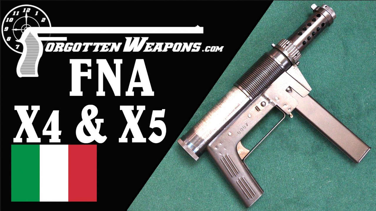 FNA Brescia's Last Project: The X4 and X5 SMG and Machine Pistol