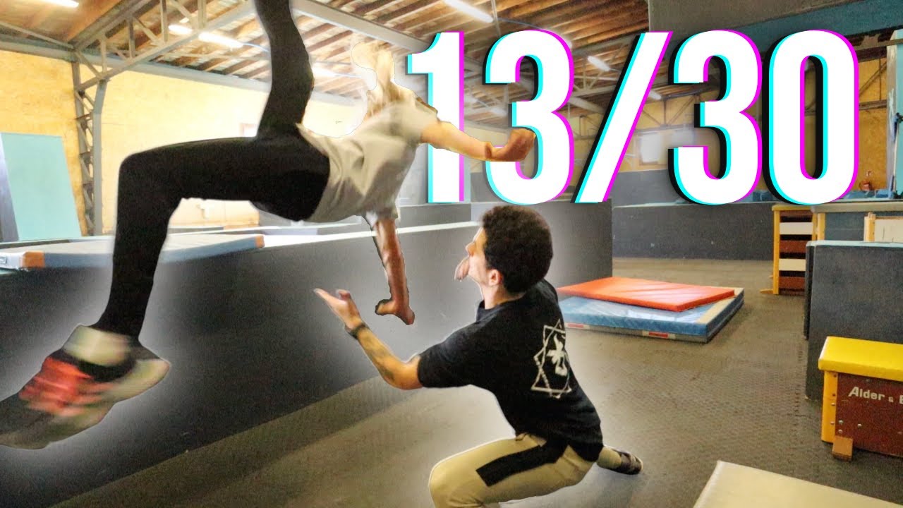 APPRENDRE LE SALTO ARRIÈRE / BACKFLIP EN 45 MINUTES 🤸🏻‍♂️ (aïe la nuque) - CHALLENGE 13/30