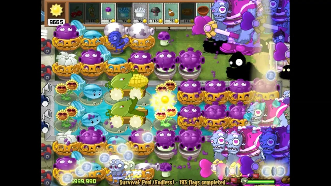 Plants vs. Zombies 2 PAK Valenbrainz: Survival Pool Day (Endless) 🌽x2