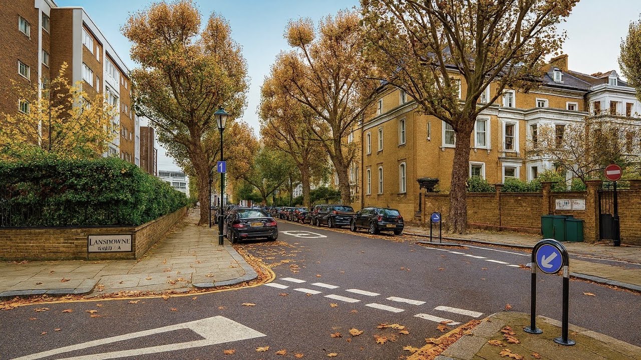 ✨LONDON Walk [4K] | Moody Morning Walk in Holland Park • Kensington 🍂