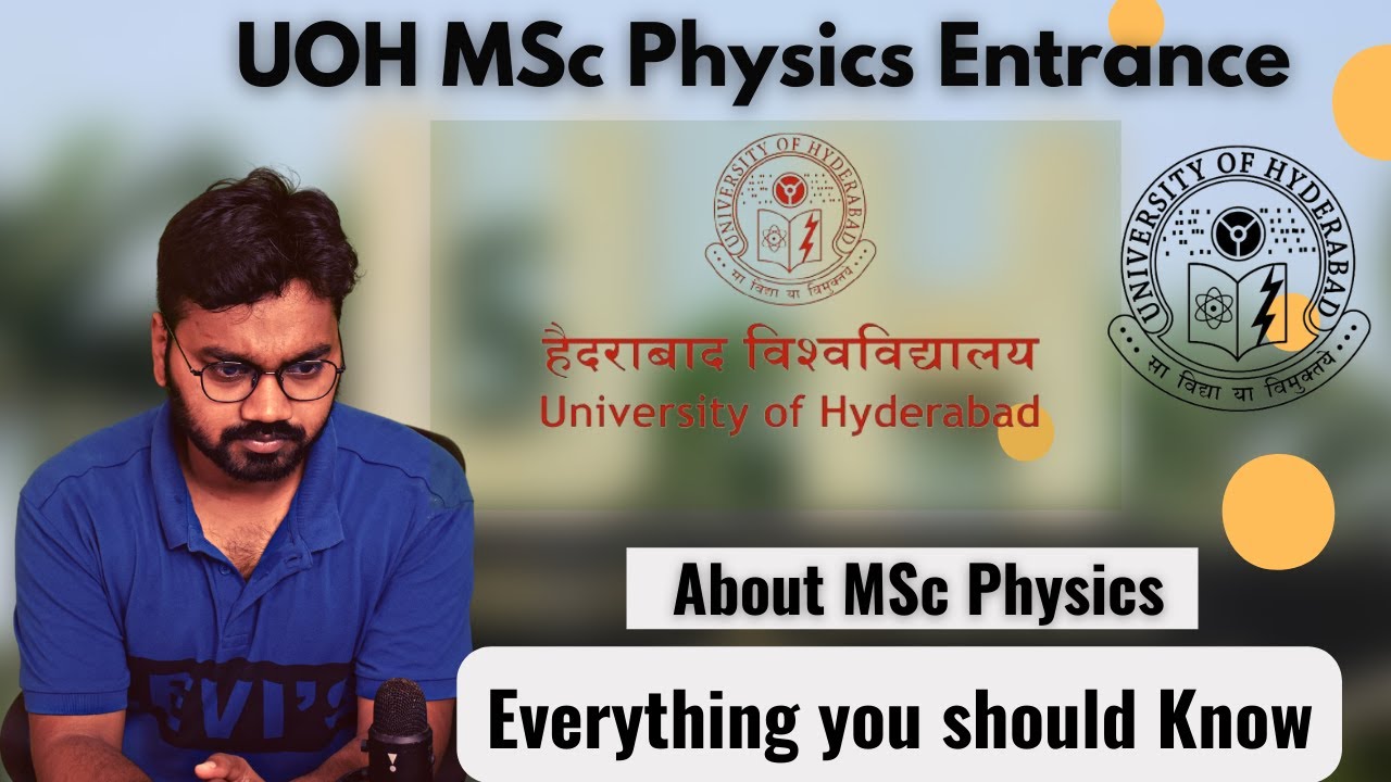 Hyderabad University || HCU || UOH || Exam Update || MSc Entrance