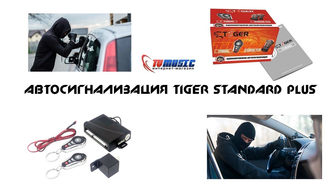 Автосигнализация Tiger Standard Plus - ДАЙТЕ ТРИ! | Автоаксессуары от TVMusic