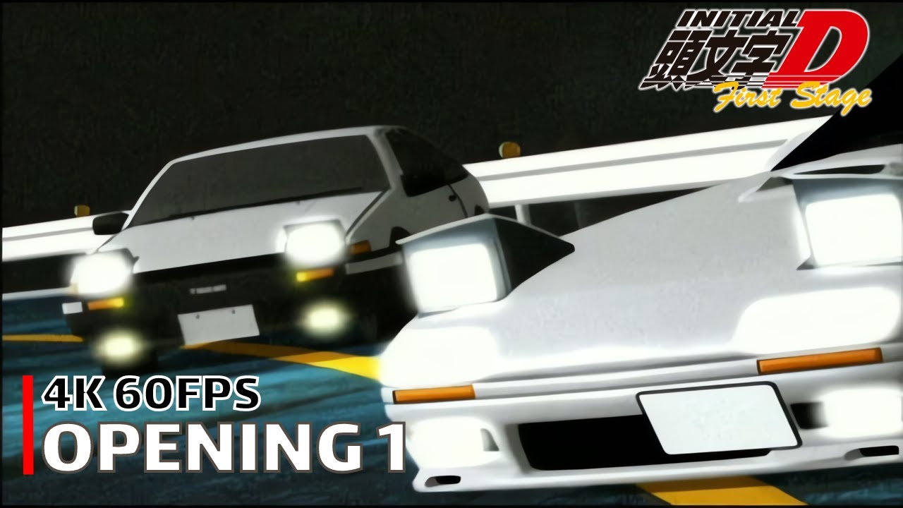 Initial D - Opening 1 [4K 60FPS | Creditless | CC]