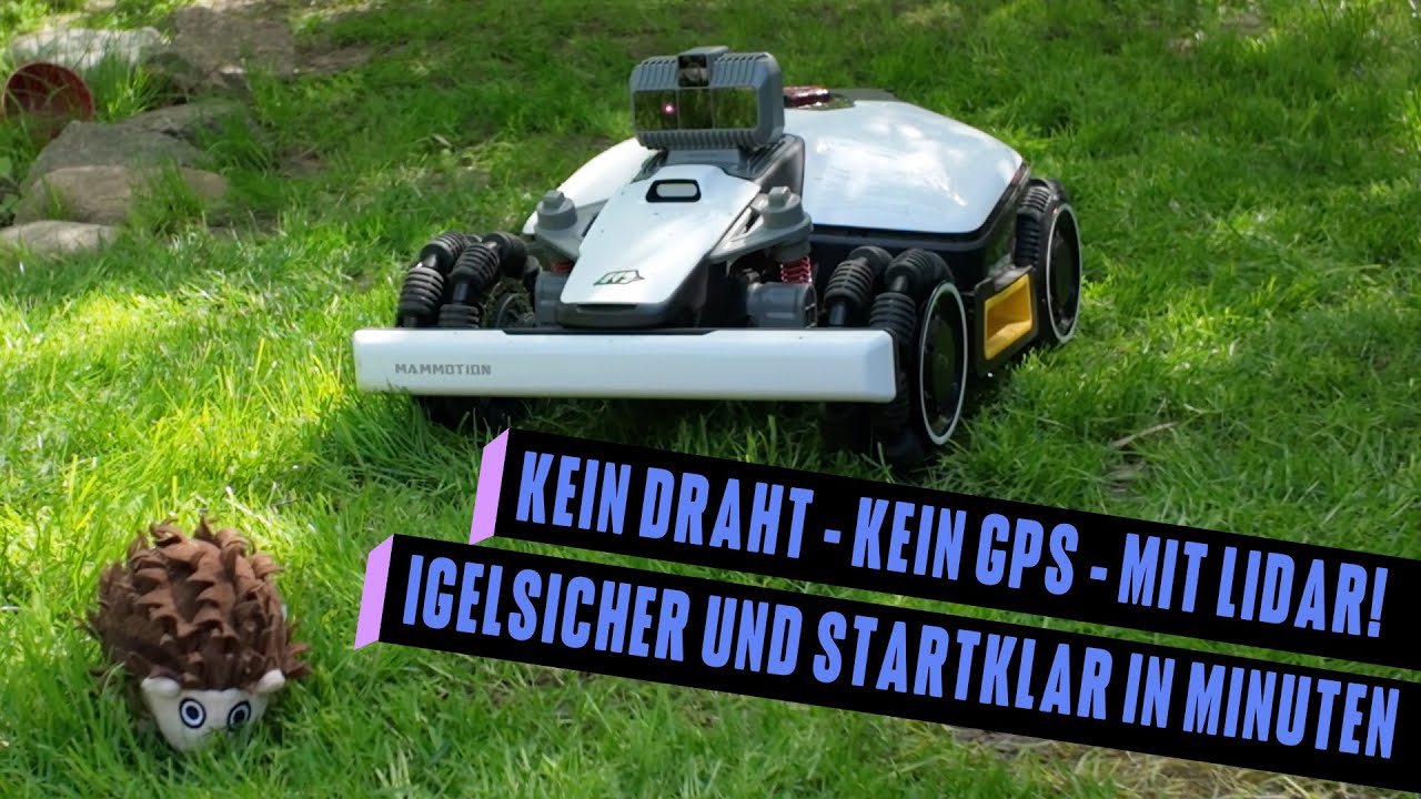 Mammotion LUBA Mini LiDAR - jetzt braucht ihr weder Draht noch GPS. Sofort losmähen mit Allrad