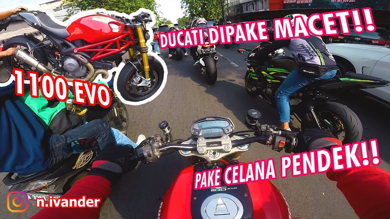 SunMori Nyobain DUCATI Pake CELANA PENDEK |  Monster 1100 EVO