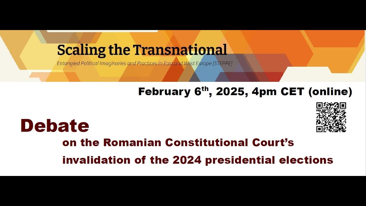 Debate on the Romanian Constitutional Court’s invalidation of the 2024 presidential elections