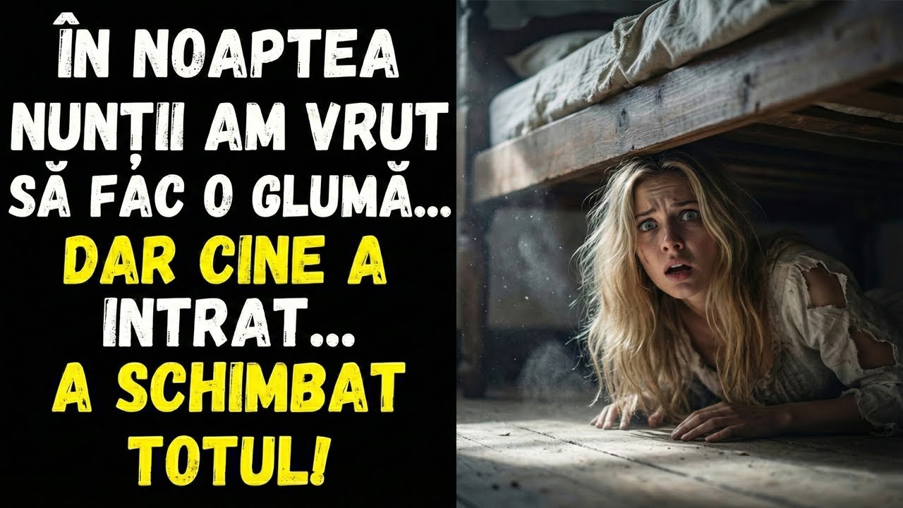 În prima noapte DE NUNTĂ m-am ASCUNS sub pat ca să-i fac o FARSĂ soțului. Dar în cameră a intrat...
