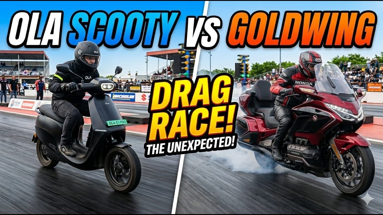 OLA S1 Pro ⚡ vs Honda Goldwing 1833cc 🔥 - Drag Race & Acceleration
