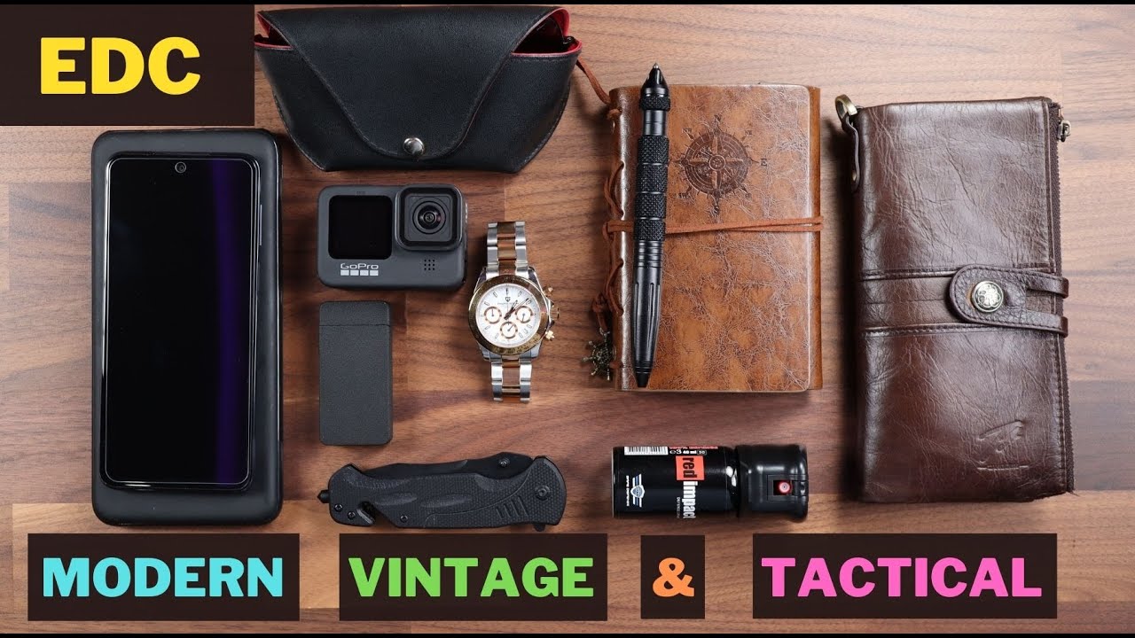 Сочетание EDC Everyday Carry Modern и Vintage