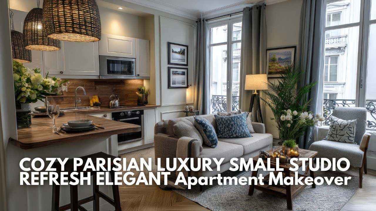 Parisian Cozy Elegance | Small Space Luxury Apartment Refresh