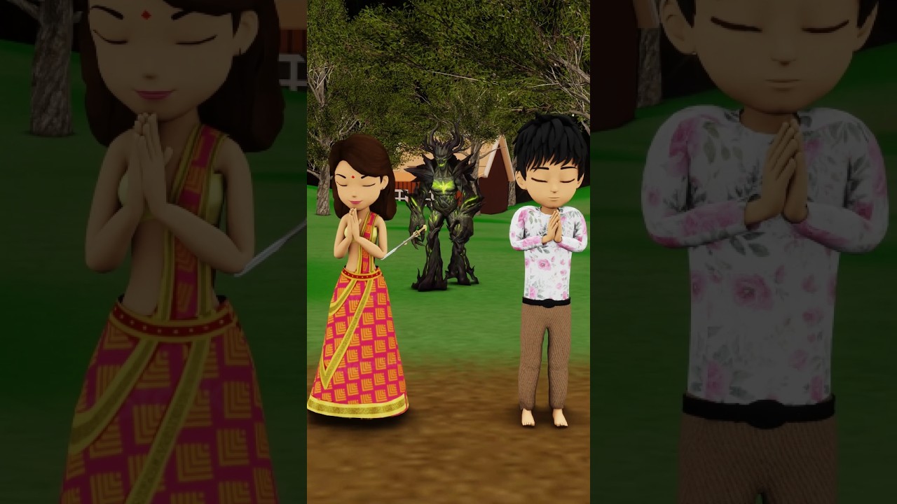 Navratri special 🙏❤️ | happy navratri | Gulli Bulli | Cartoon | granny | short #durga #happynavratri