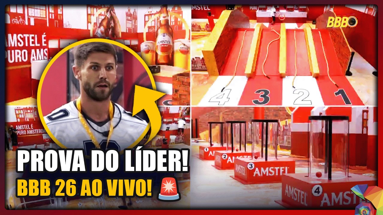 🚨 PROVA DO LÍDER AO VIVO! Nova liderança definida no BBB26