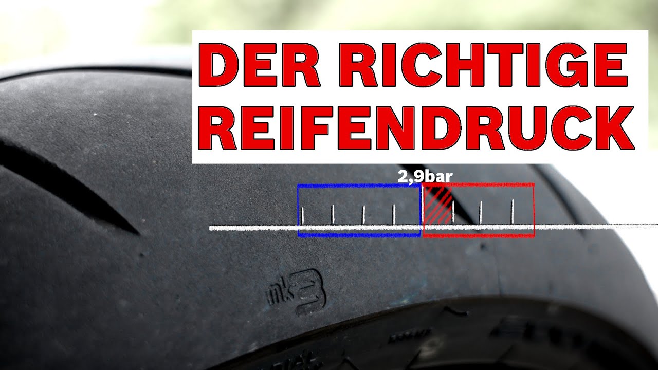 So findest DU den richtigen Reifendruck beim Motorrad (Reifendruckempfehlung Sportreifen)