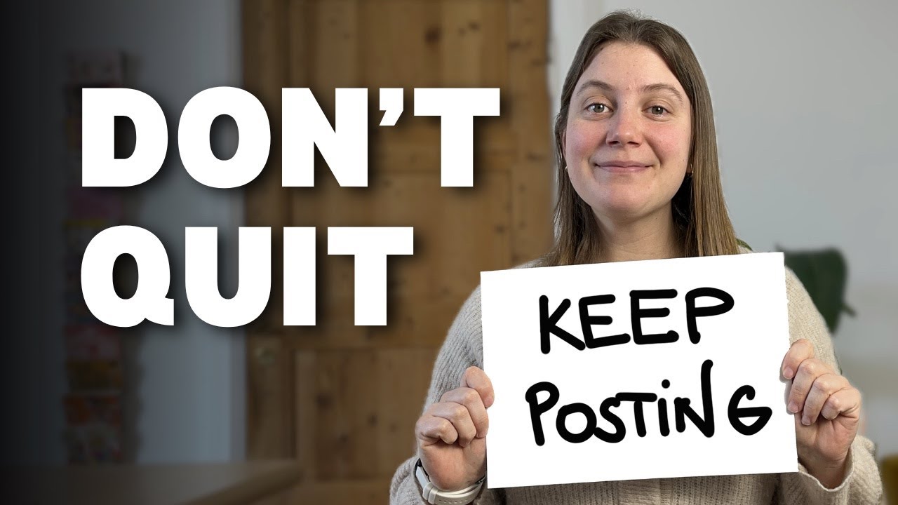 Why you MUST Keep POSTING on YouTube even when NOBODY WATCHES